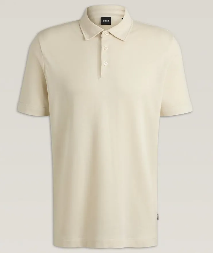 Lyocell-Cotton Piqué Polo