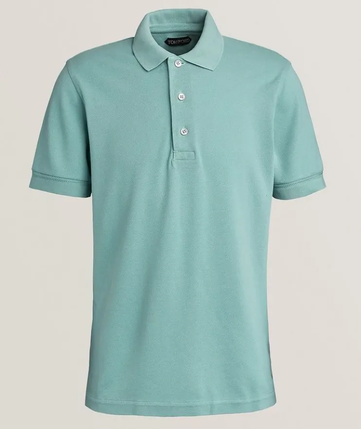 Lyocell-Cotton Piquet Polo
