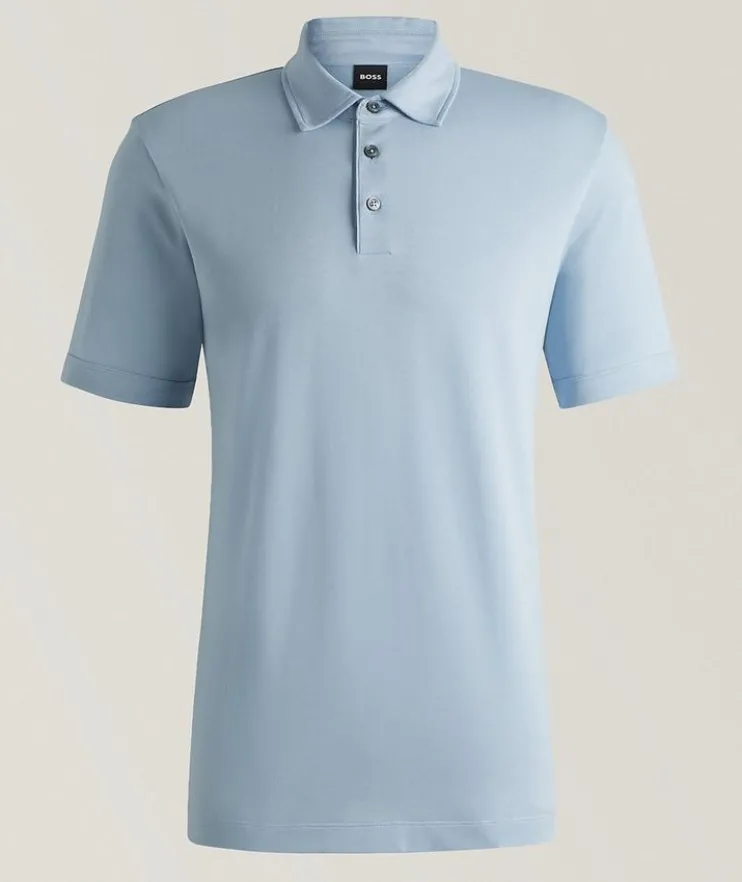Lyocell-Cotton Piqué Polo