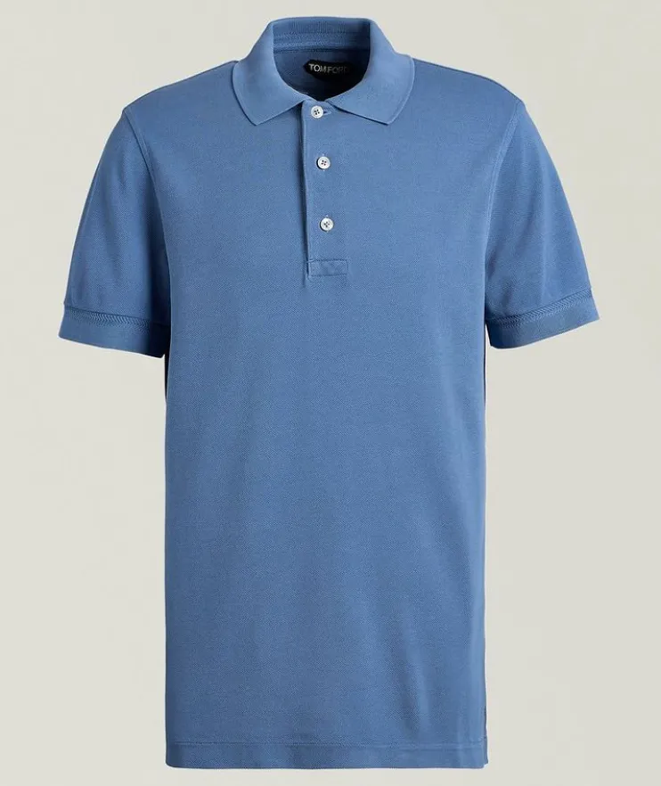 Lyocell-Cotton Piqué Polo