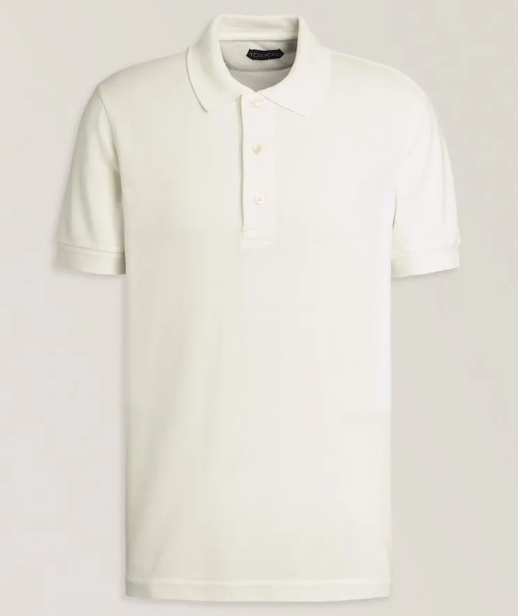 Lyocell-Cotton Piqué Polo
