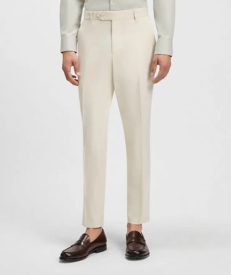 Lyocell-Cotton Tapered Pants