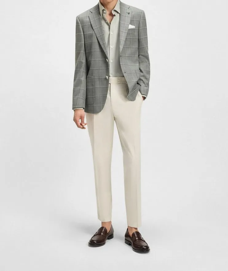 Lyocell-Cotton Tapered Pants