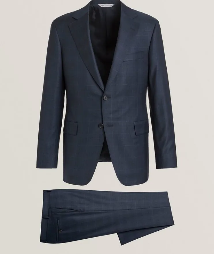 Madison Plaid Wool Suit