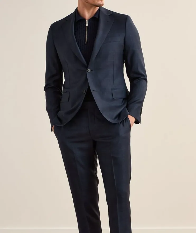 Madison Plaid Wool Suit