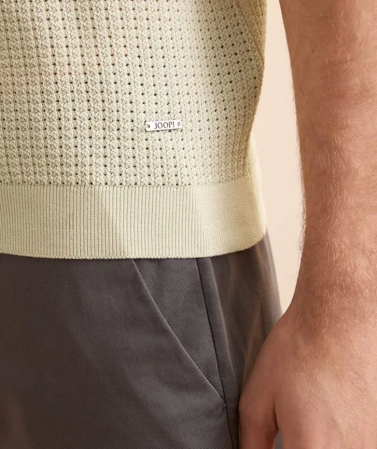 Magno Cotton Textured Knit Polo