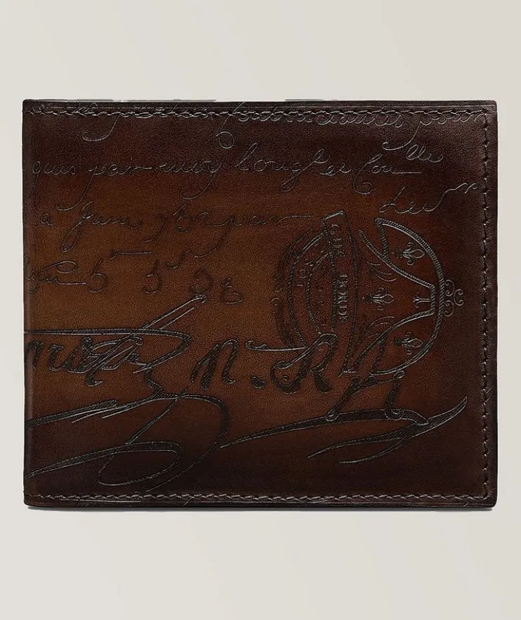 Makore Scritto Leather Wallet