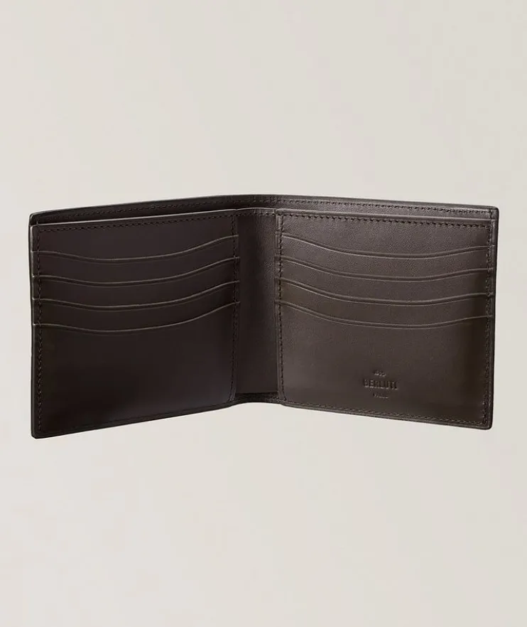 Makore Scritto Leather Bifold Wallet