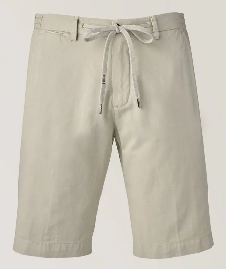 Malibu Cotton-Blend Drawstring Shorts