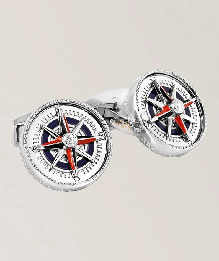 Marine Compass Cufflinks