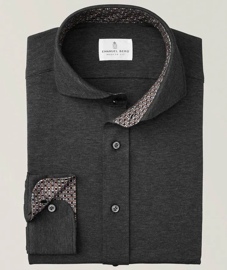 Marseille Modern Fit Jersey Dress Shirt