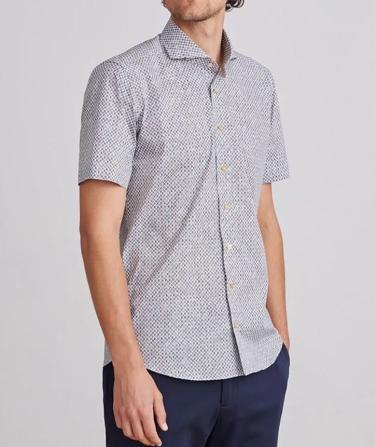 Marseille Printed Stretch-Cotton Shirt