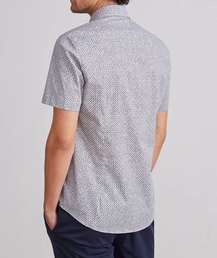 Marseille Printed Stretch-Cotton Shirt