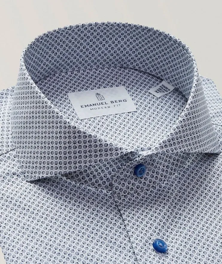 Marseille Printed Stretch-Cotton Shirt