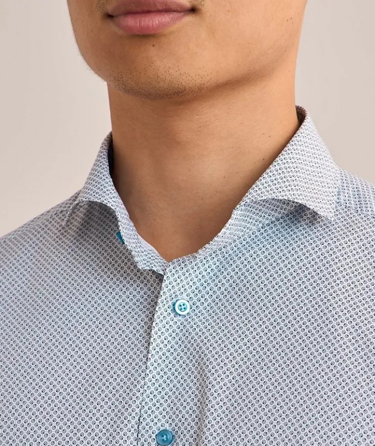 Marseille Printed Stretch-Cotton Shirt