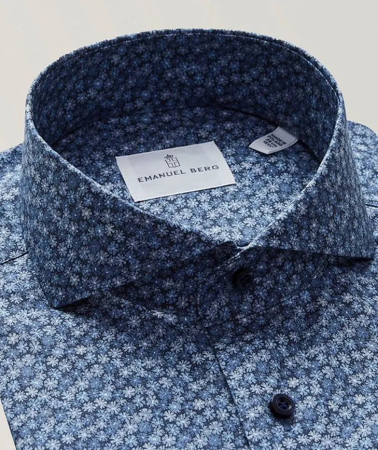 Marseille Printed Stretch-Cotton Shirt