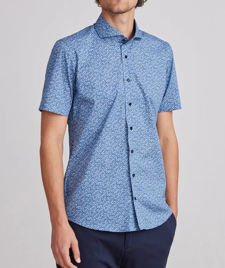 Marseille Printed Stretch-Cotton Shirt