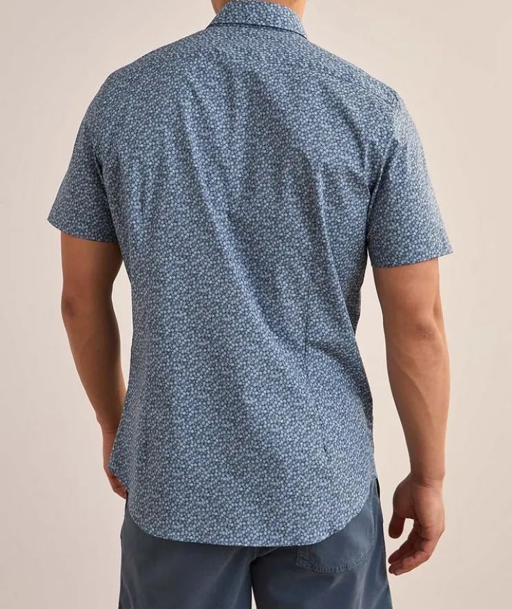 Marseille Printed Stretch-Cotton Shirt