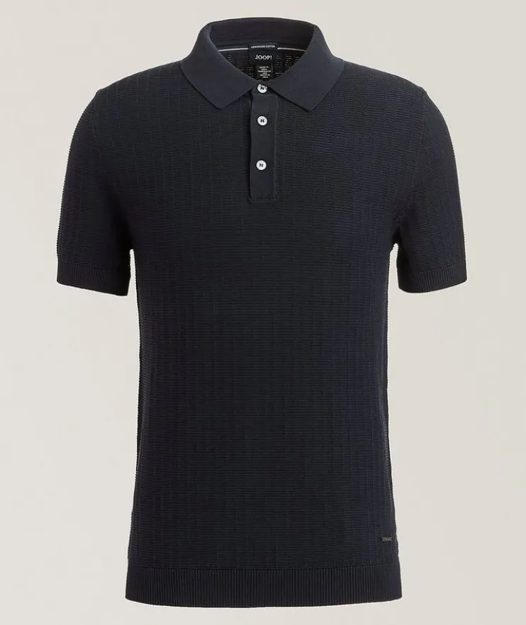 Mauron Cotton Textured Knit Polo