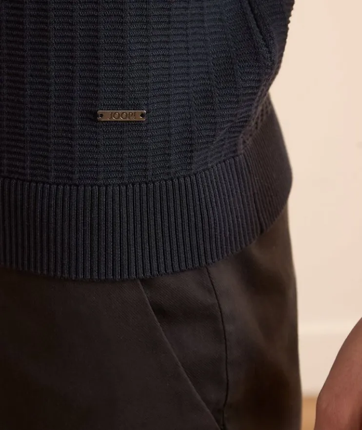 Mauron Cotton Textured Knit Polo