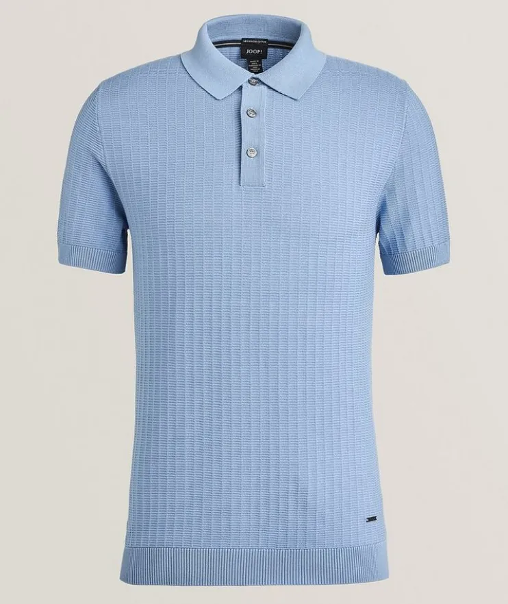 Mauron Cotton Textured Knit Polo