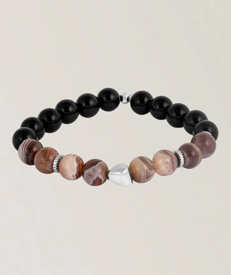 Maxi Nugget Botswana Agate Bead Bracelet