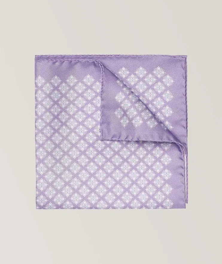 Medallion Silk Pocket Square