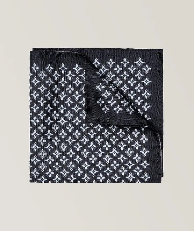 Medallion Silk Pocket Square