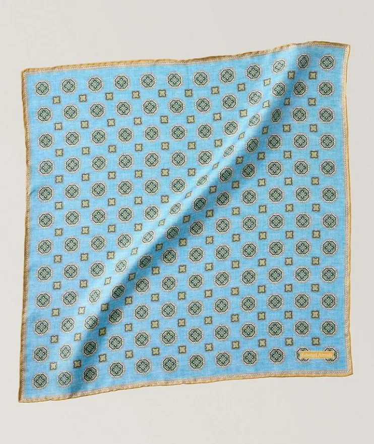 Medallion Silk Pocket Square