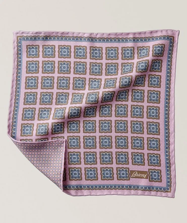 Medallion Silk Pocket Square
