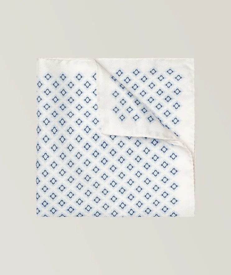 Medallion Silk Pocket Square