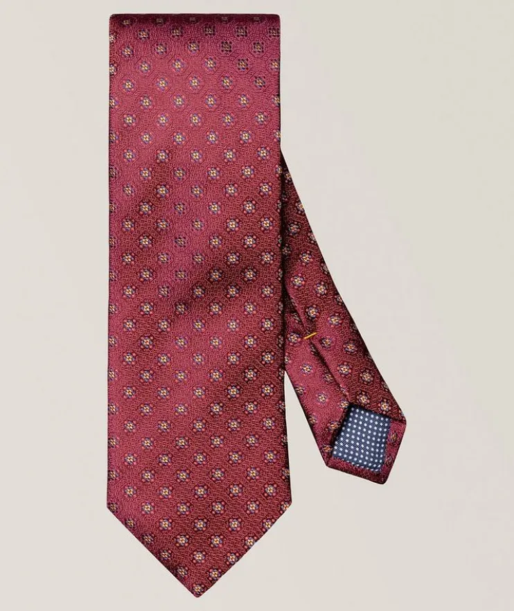 Medallion Woven Silk Tie