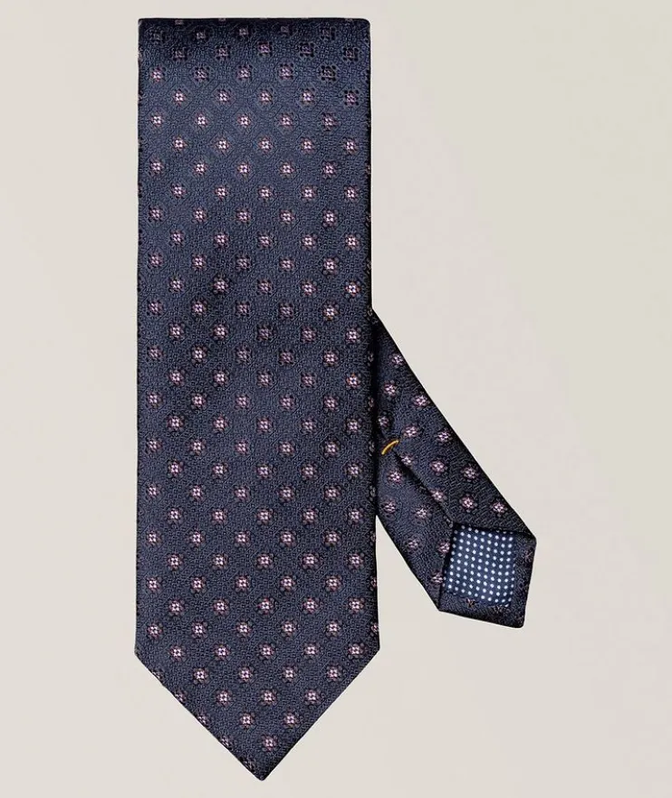 Medallion Woven Silk Tie
