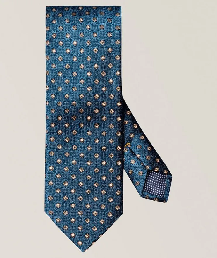 Medallion Woven Silk Tie