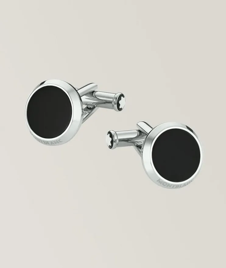Meisterstück Onyx Round Cufflinks