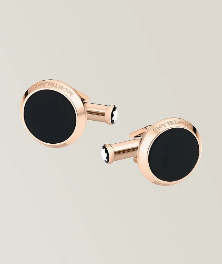 Meisterstück Onyx Round Cufflinks