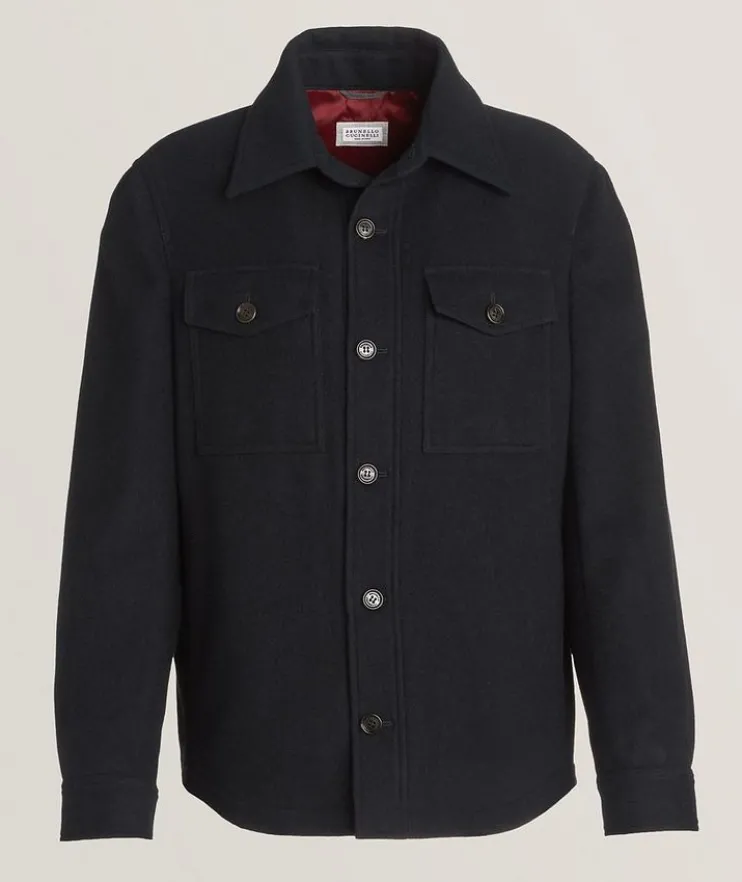 Melton Cashmere Overshirt