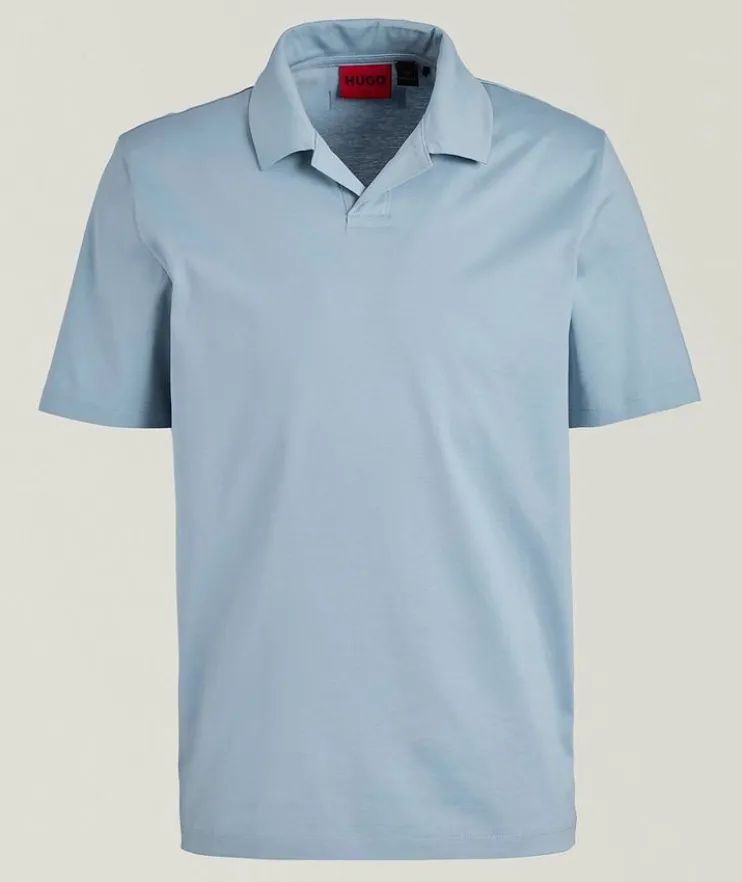 Mercerized Cotton Slim-Fit Polo