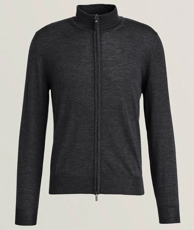 Merino Wool Full-Zip Sweater