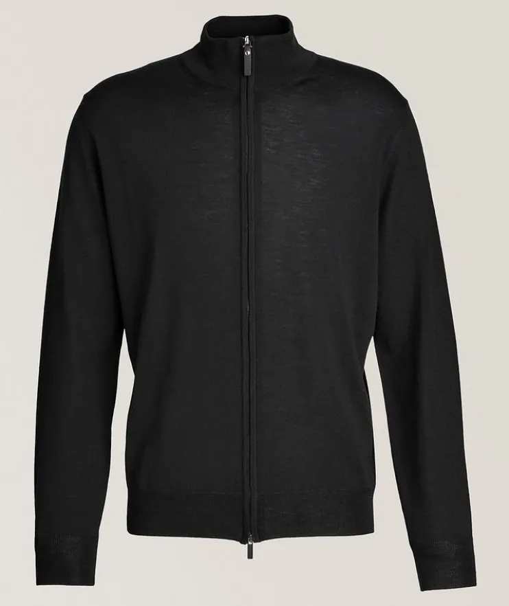 Merino Wool Full-Zip Sweater