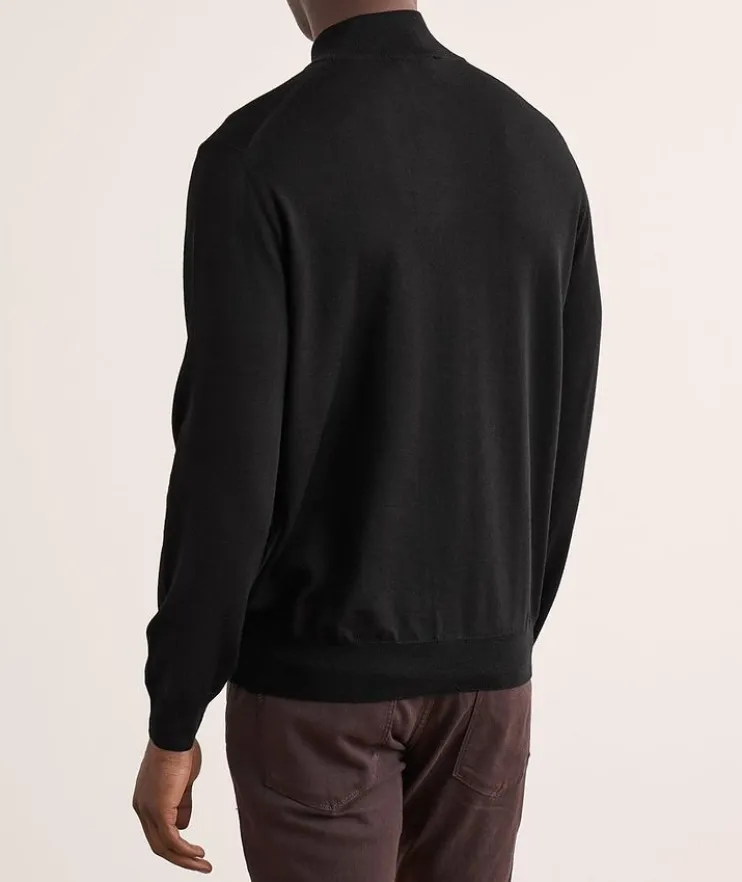 Merino Wool Full-Zip Sweater