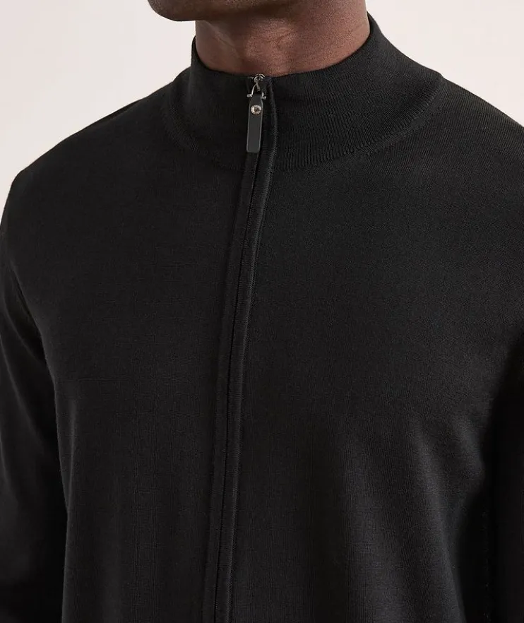 Merino Wool Full-Zip Sweater