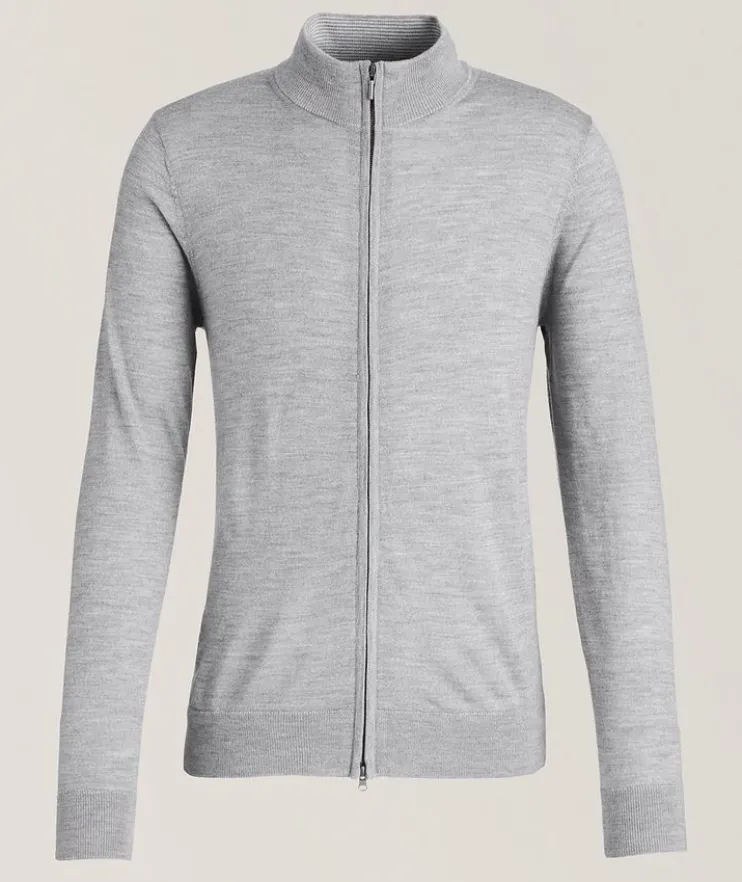 Merino Wool Full-Zip Sweater