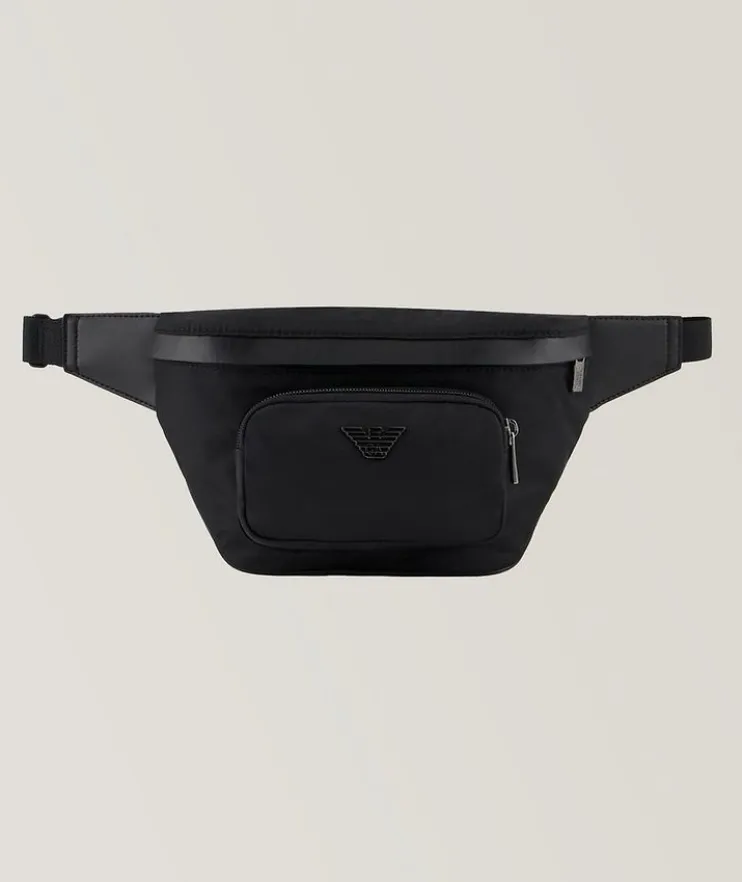 Metallic Eagle Logo Belt Bag