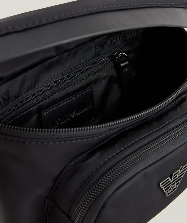 Metallic Eagle Logo Belt Bag