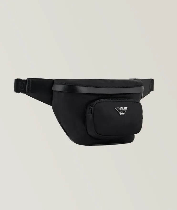 Metallic Eagle Logo Belt Bag