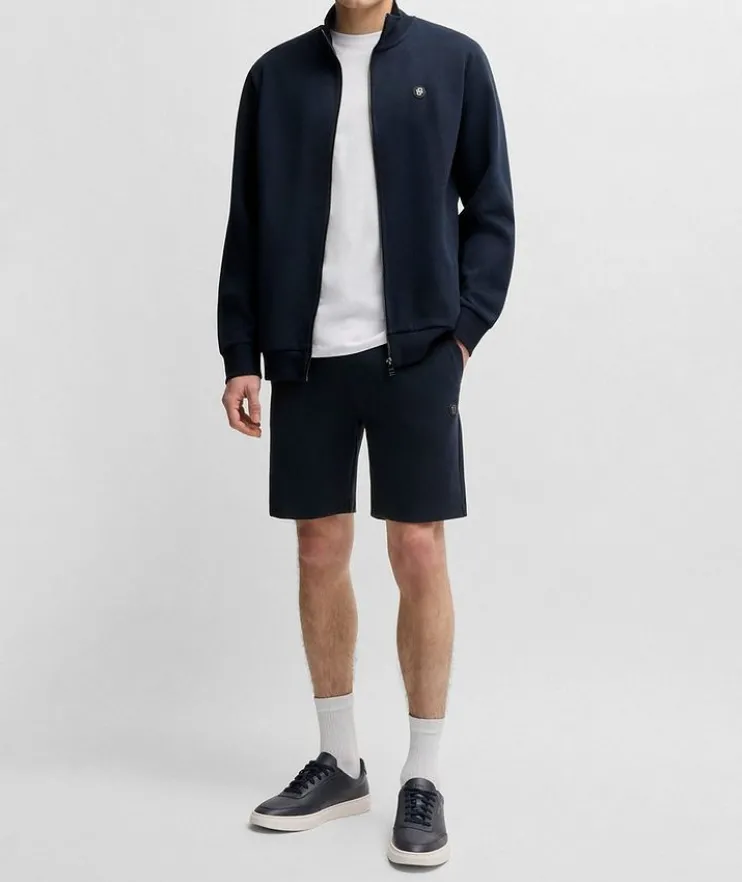 Metallic Monogram Cotton-Blend Shorts