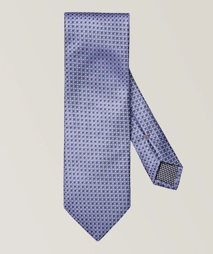 Micro Geometric Silk Tie