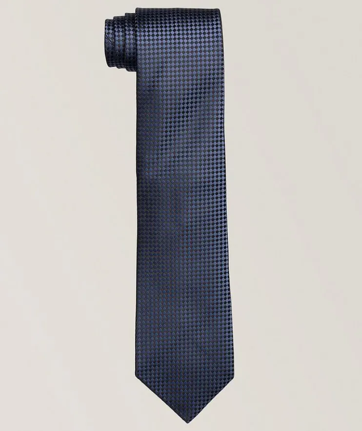 Micro Patterned Silk Tie