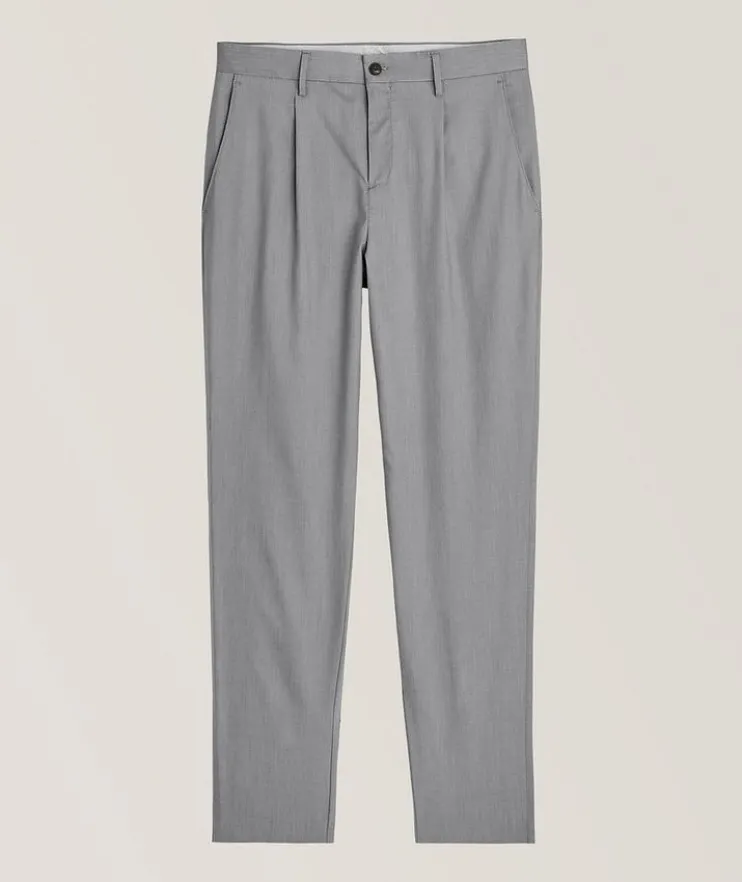 Micro Twill Stretch-Cotton Pants